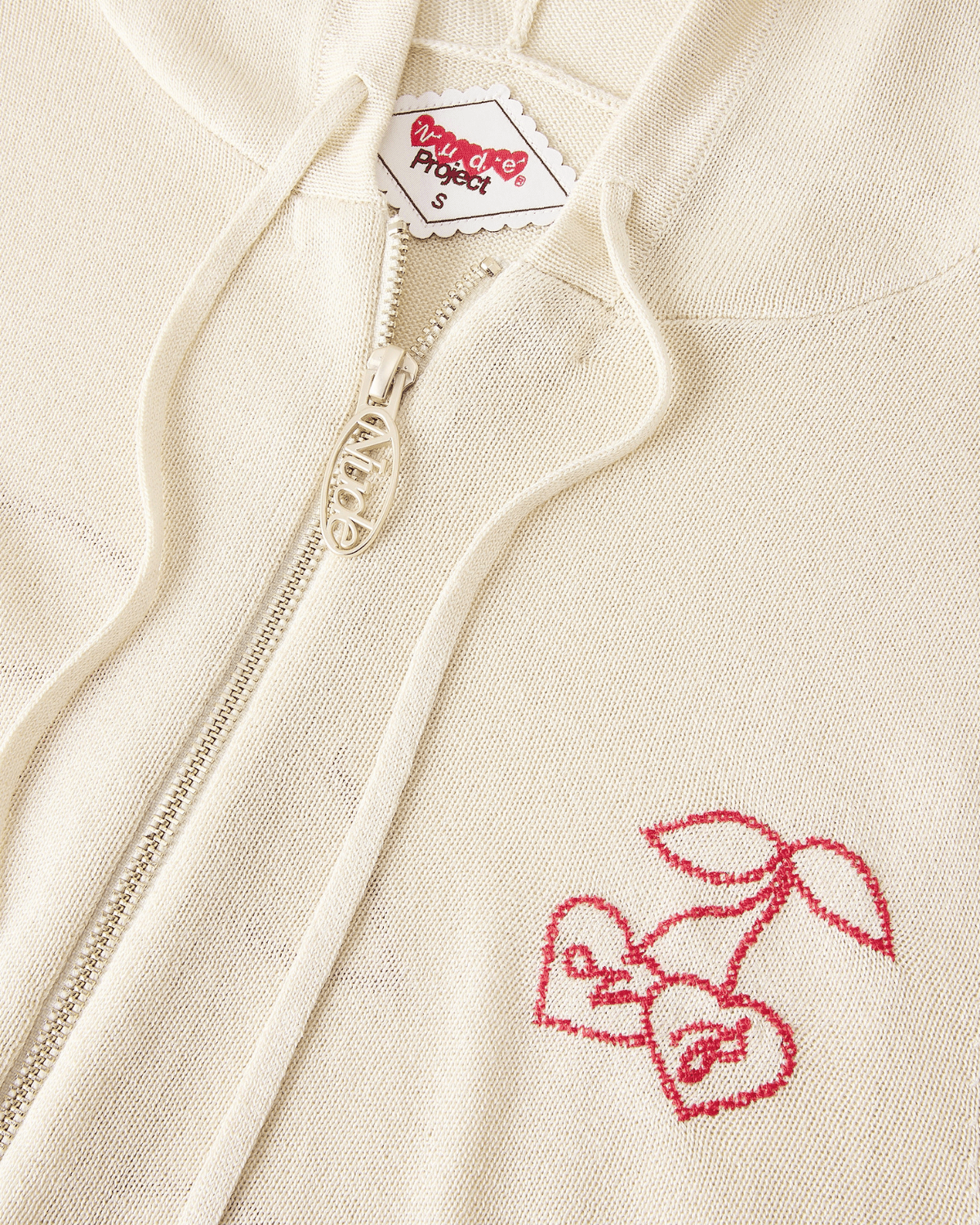 Moletom Nude Project Papaya Zip - Up Knit Marshmallow Bege - Nude Project - NP01 - 1