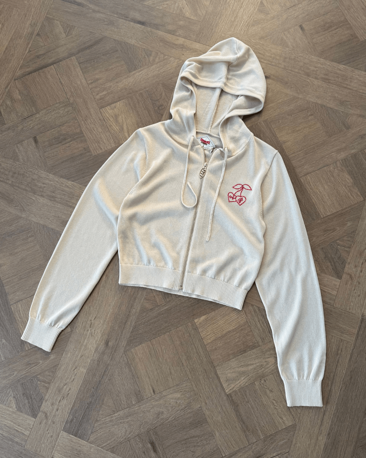 Moletom Nude Project Papaya Zip - Up Knit Marshmallow Bege - Nude Project - NP01 - 1
