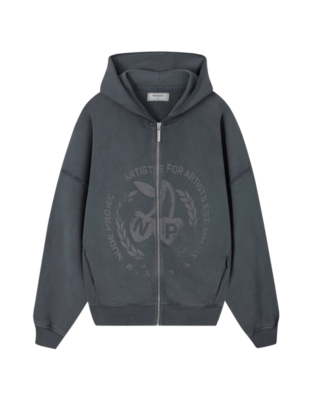 Moletom Nude Project Poblenou Zipper Ash Cinza - Nude Project - NDP018 - 1