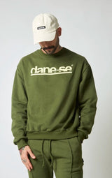 Vista lateral Moletom Oversized Dane-se Touch Verde