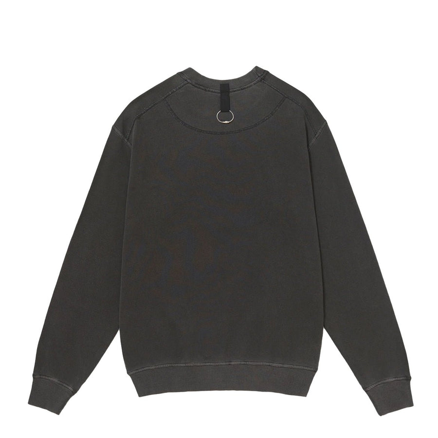 Vista lateral Moletom Pace Crewneck Stone Washed Preto