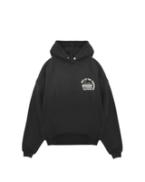 Vista lateral Moletom Represent Clo Out of The Shadows Stained Black Preto