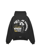 Moletom Represent Clo Out of The Shadows Stained Black Preto em preto original na LK Sneakers