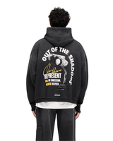 Vista traseira Moletom Represent Clo Out of The Shadows Stained Black Preto