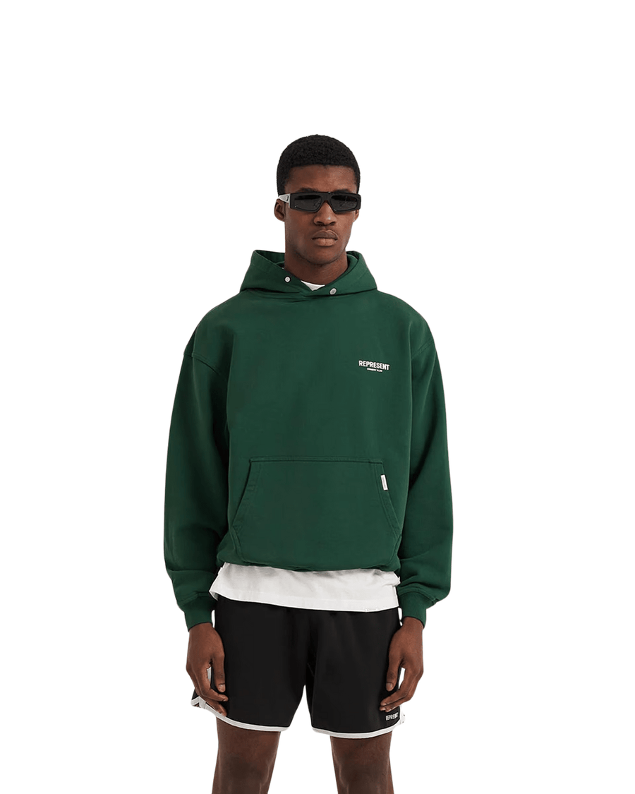 Vista superior Moletom Represent Clo Owners Club Racing Green Verde