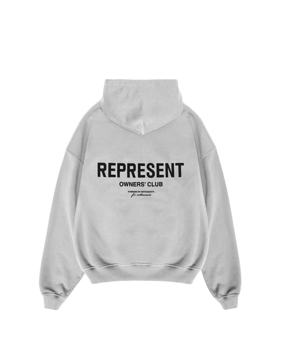 Moletom Represent Clo Owners Club Zip Ash Grey Cinza em cinza original na LK Sneakers