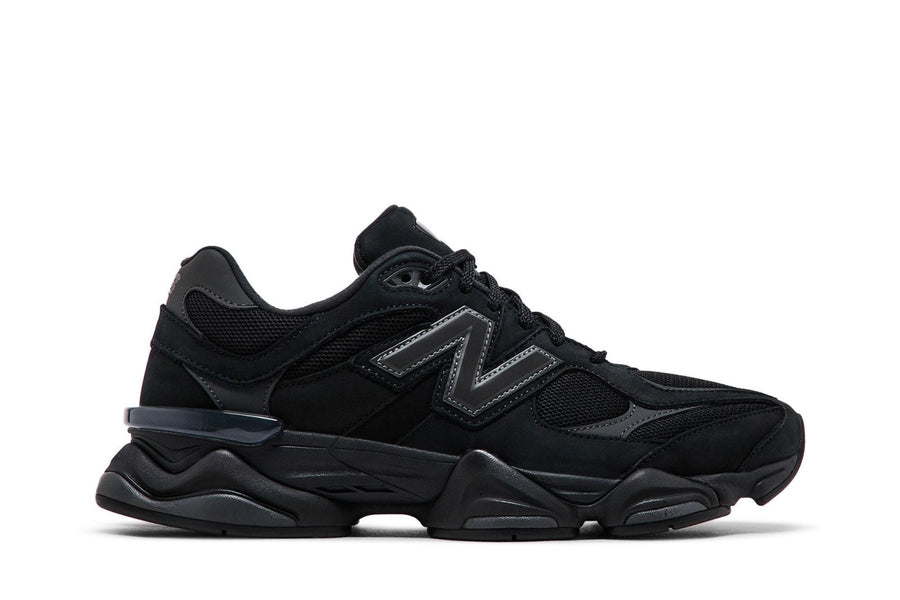 New Balance 9060 Black Cement "Black Cat" Preto em preto original na LK Sneakers