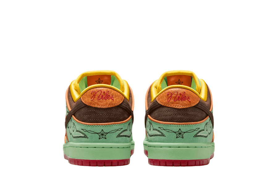 Vista superior Nike Dunk SB Dunk Low QS BHM Rodeo Verde