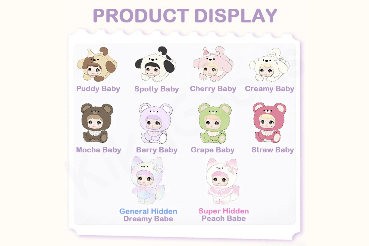 Nommi Baby Series Plush Blind Box (Lacrado) - Nommi Series - NBB01