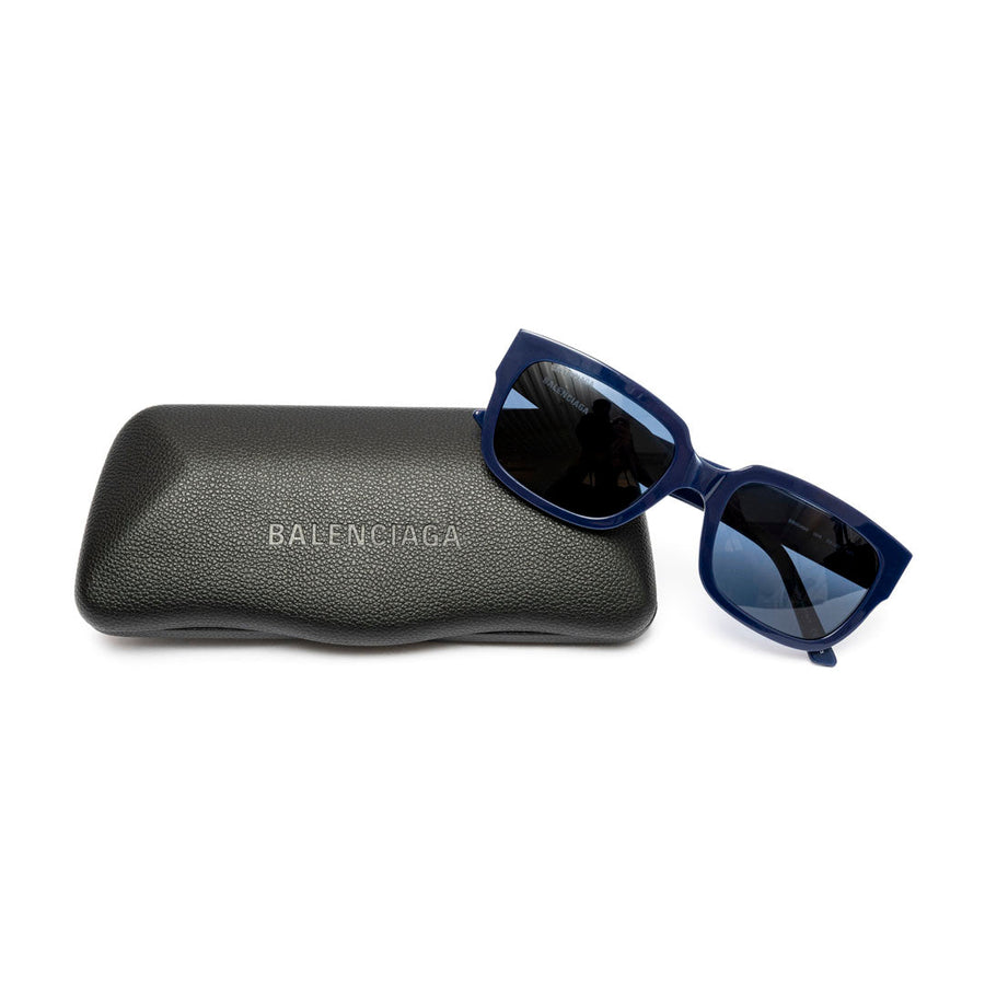 Vista do solado Óculos de Sol Balenciaga BB0049S-004 Azul