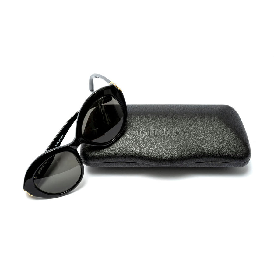 Vista do solado Oculos de Sol Balenciaga BB0133S-001 Preto