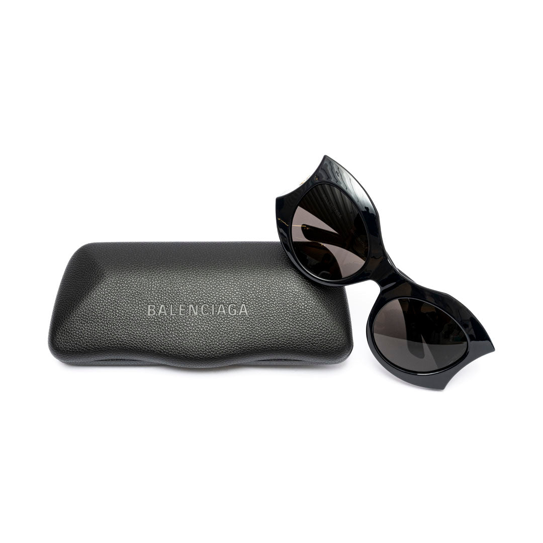 Oculos de Sol Balenciaga BB0256S - 001 Preto - Balenciaga - BB0256S - 001
