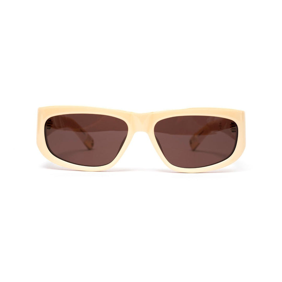 Vista lateral Óculos de Sol Jacquemus JAC2C2SUN Bege