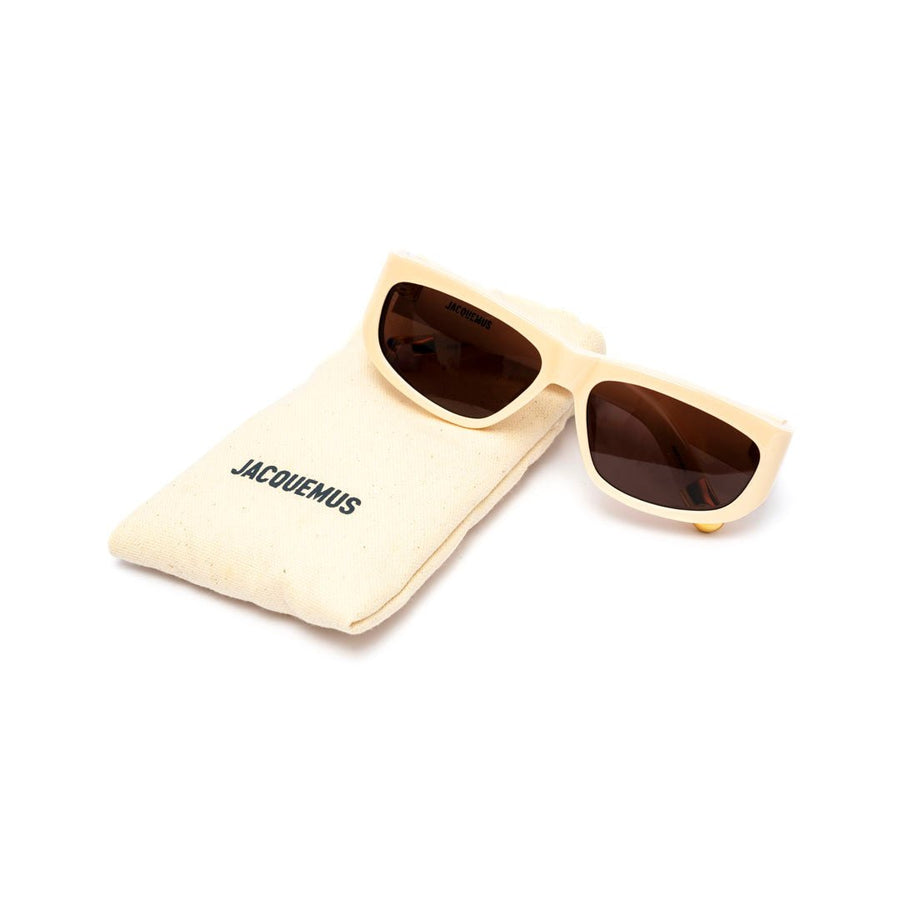 Vista frontal Óculos de Sol Jacquemus JAC2C2SUN Bege