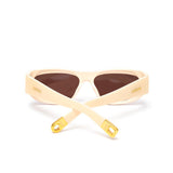 Vista traseira Óculos de Sol Jacquemus JAC2C2SUN Bege