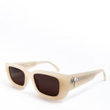 Óculos de Sol Palm Angels PERI056-1764 Bege em bege original na LK Sneakers