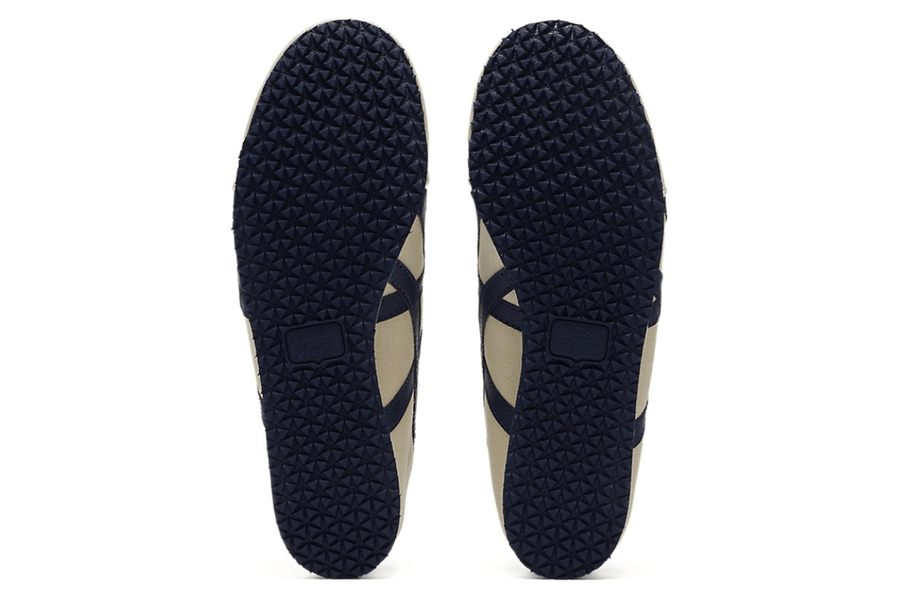 Vista em detalhe Onitsuka Tiger Mexico 66 Paraty Natural Navy Bege