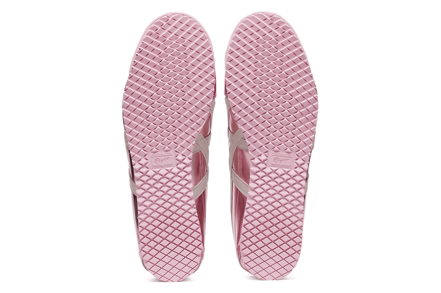 Vista em detalhe Onitsuka Tiger Mexico 66 SD Metallic Series Crystal Pink Cream Rosa