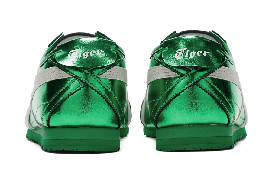 Vista superior Onitsuka Tiger Mexico 66 SD Metallic Series Jade Cream Verde