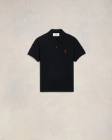 Vista lateral Polo Ami Paris de Cour Preto