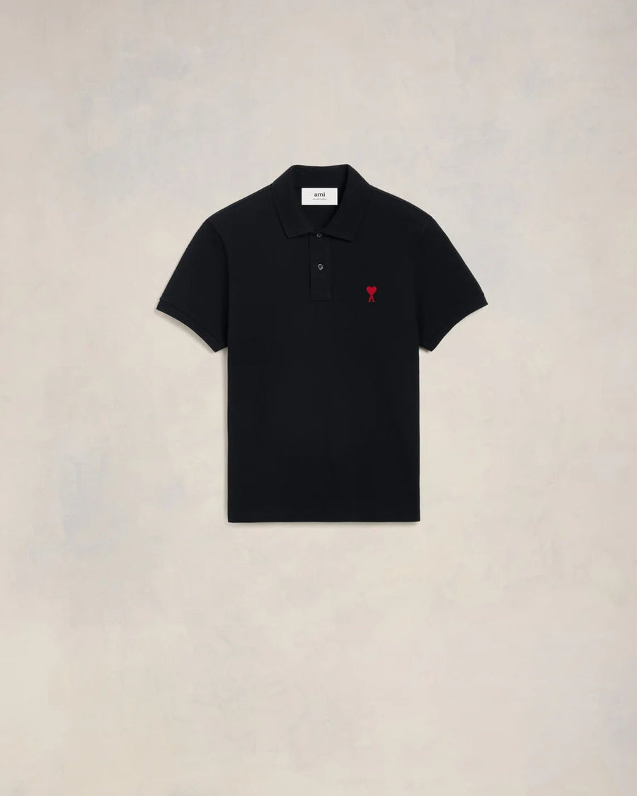 Vista lateral Polo Ami Paris de Cour Preto