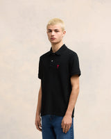 Vista superior Polo Ami Paris de Cour Preto