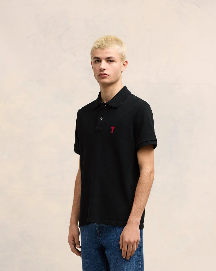 Vista superior Polo Ami Paris de Cour Preto