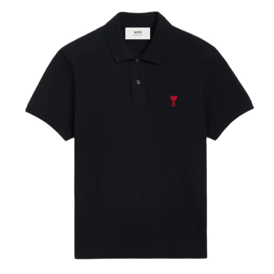 Polo Ami Paris de Cour Preto em preto original na LK Sneakers