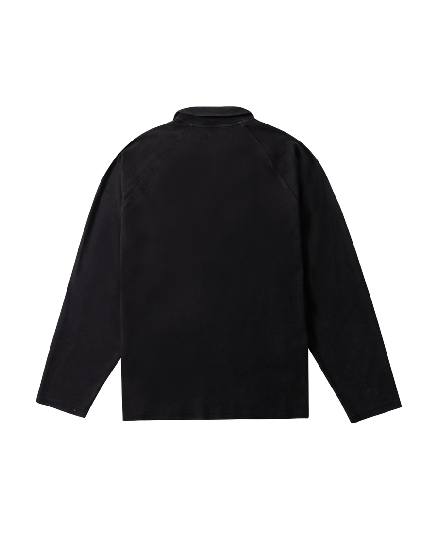 Vista lateral Polo Aphase Casual - Petroleum Preto