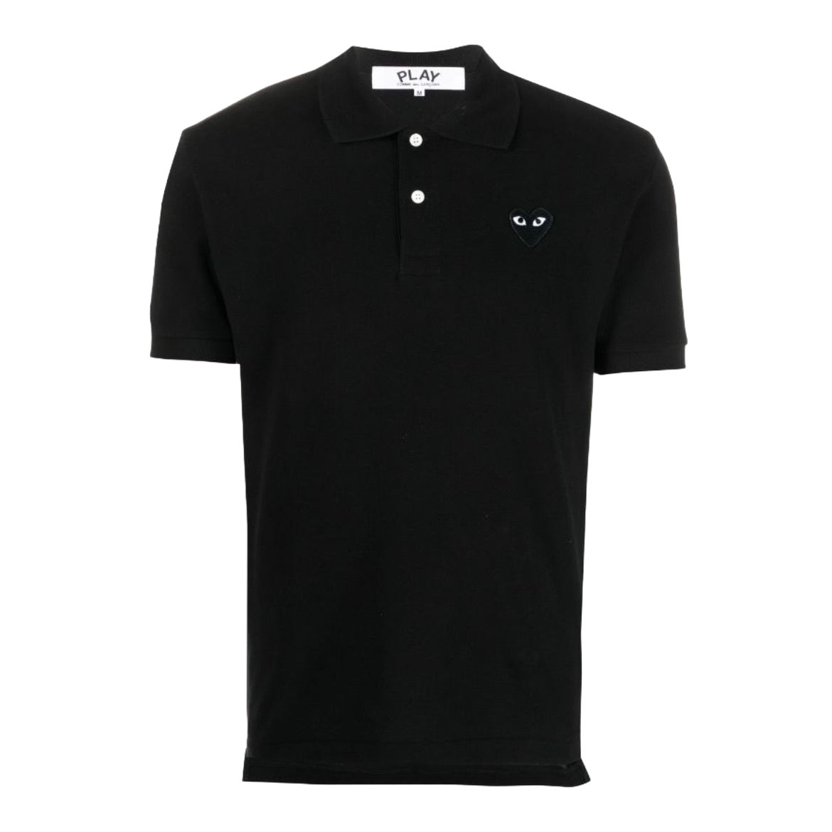 Polo Comme des Garçons PLAY Black Emblem Black Preto