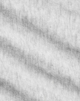 Vista frontal Polo Skims Baby Tee Worn in Jersey Light Heather Grey Cinza