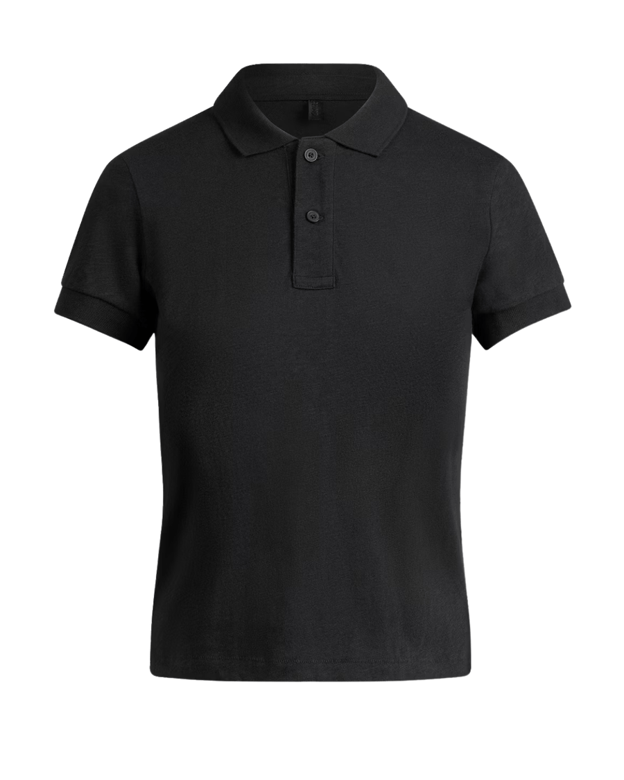 Vista traseira Polo Skims Baby Tee Worn in Jersey Onyx Preto
