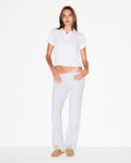 Polo Skims Baby Tee Worn in Jersey Snow Branco - Skims - 43774078391750