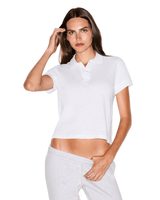 Polo Skims Baby Tee Worn in Jersey Snow Branco em branco original na LK Sneakers