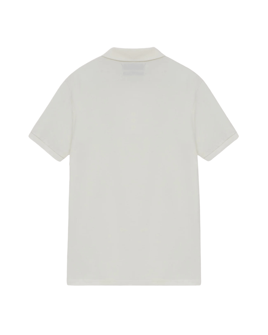 Vista lateral Polo Slyce Classics Piquet Off White