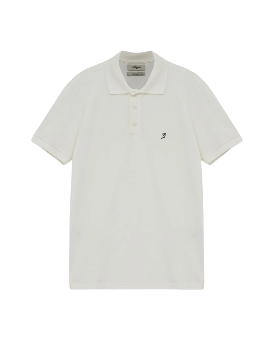 Polo Slyce Classics Piquet Off White em white original na LK Sneakers