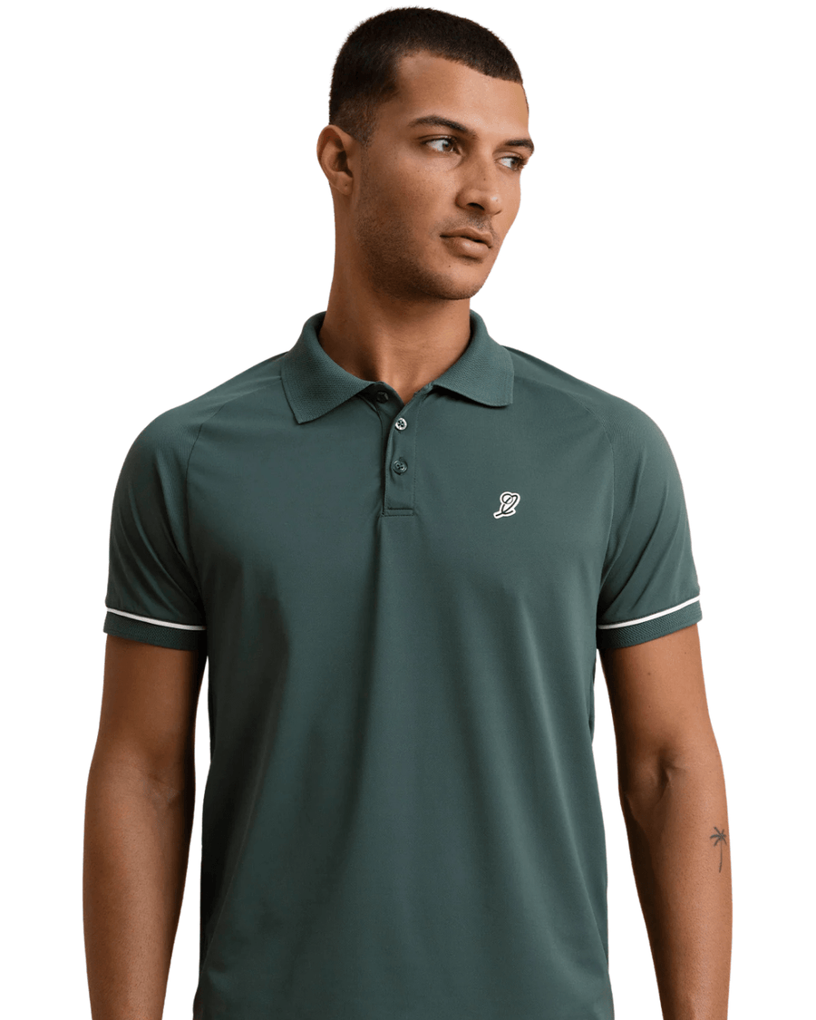 Vista lateral Polo Slyce On Season TM Verde