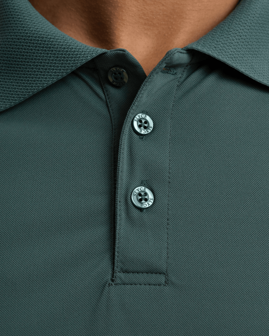 Vista superior Polo Slyce On Season TM Verde