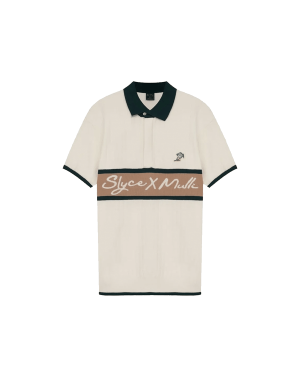 Polo Slyce Tricot Manga Curta Slyce x Mulli Off White