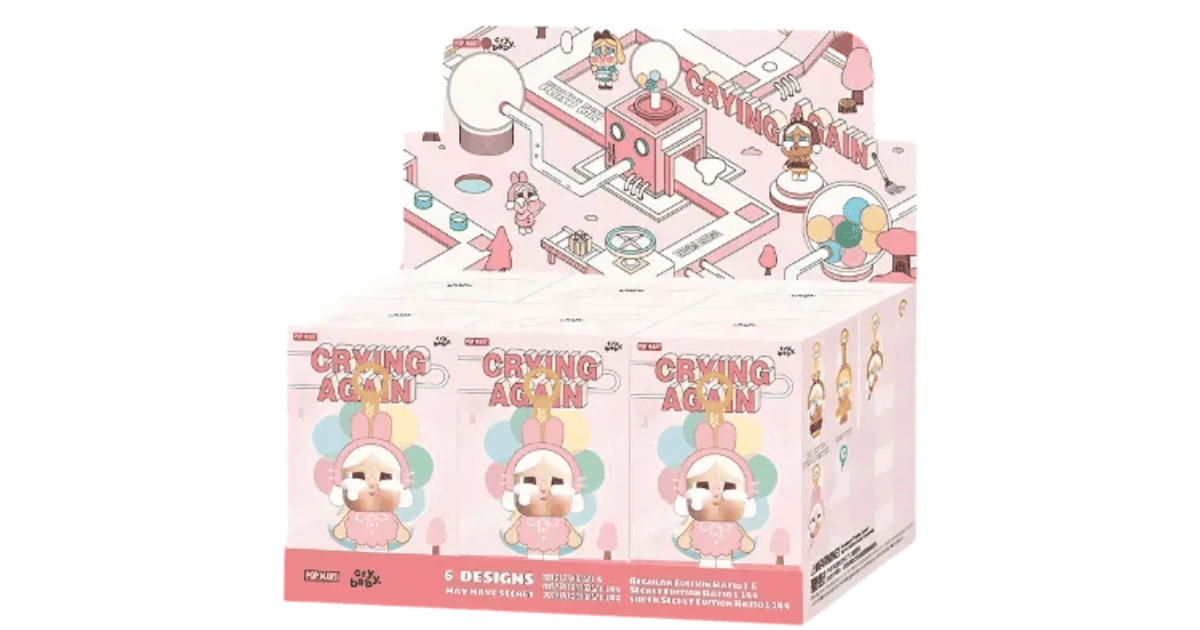Crying Again ビニールフェイスプラッシュ Pop Mart CryBaby Crying Again Series Vinyl Face Plush Sealed Case