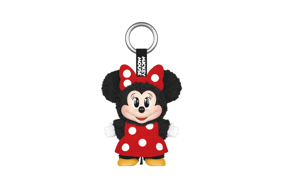 Vista na caixa Pop Mart Disney Mickey Family Together Series Plush Keychain Sealed Case (8 Blind Box) Lacrado