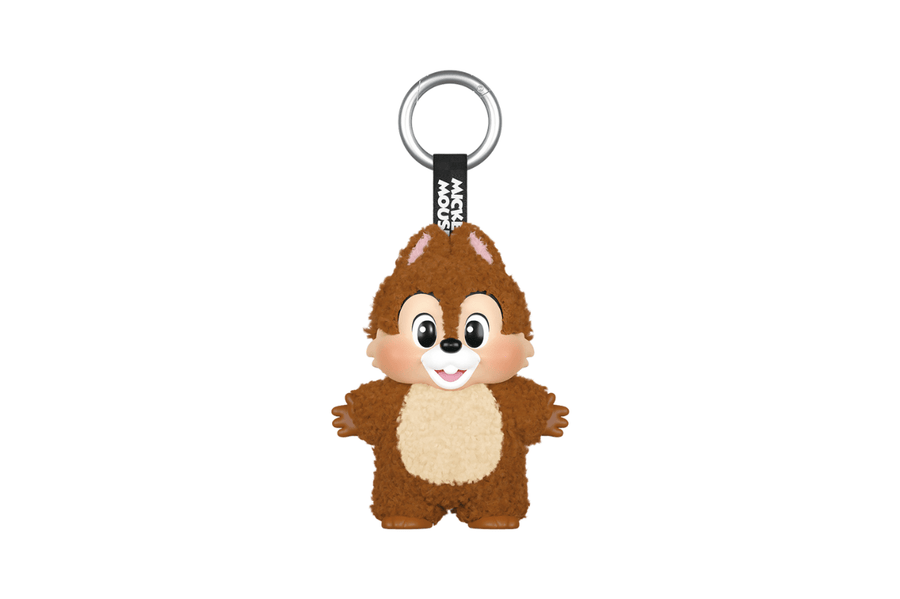 Vista superior Pop Mart Disney Mickey Family Together Series Plush Keychain Single Blind Box Lacrada