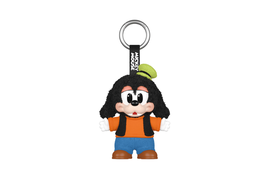 Vista na caixa Pop Mart Disney Mickey Family Together Series Plush Keychain Single Blind Box Lacrada