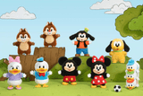 Vista lateral Pop Mart Tico - Mickey Family Cute Together Keychain Series Figures (Aberto)