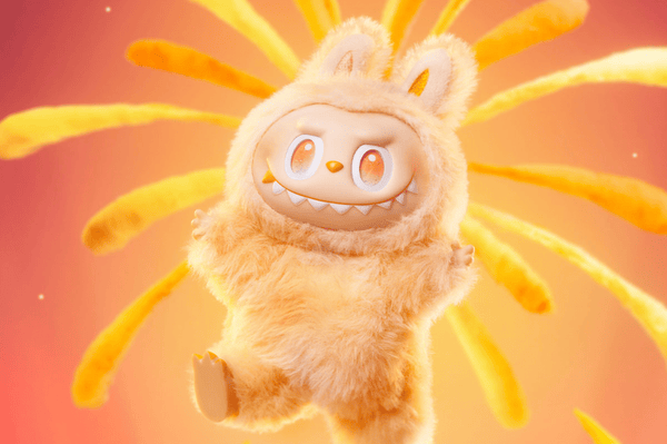Pop Mart Labubu The Monsters Big into Energy Series Happiness Vinyl Plush Pingente