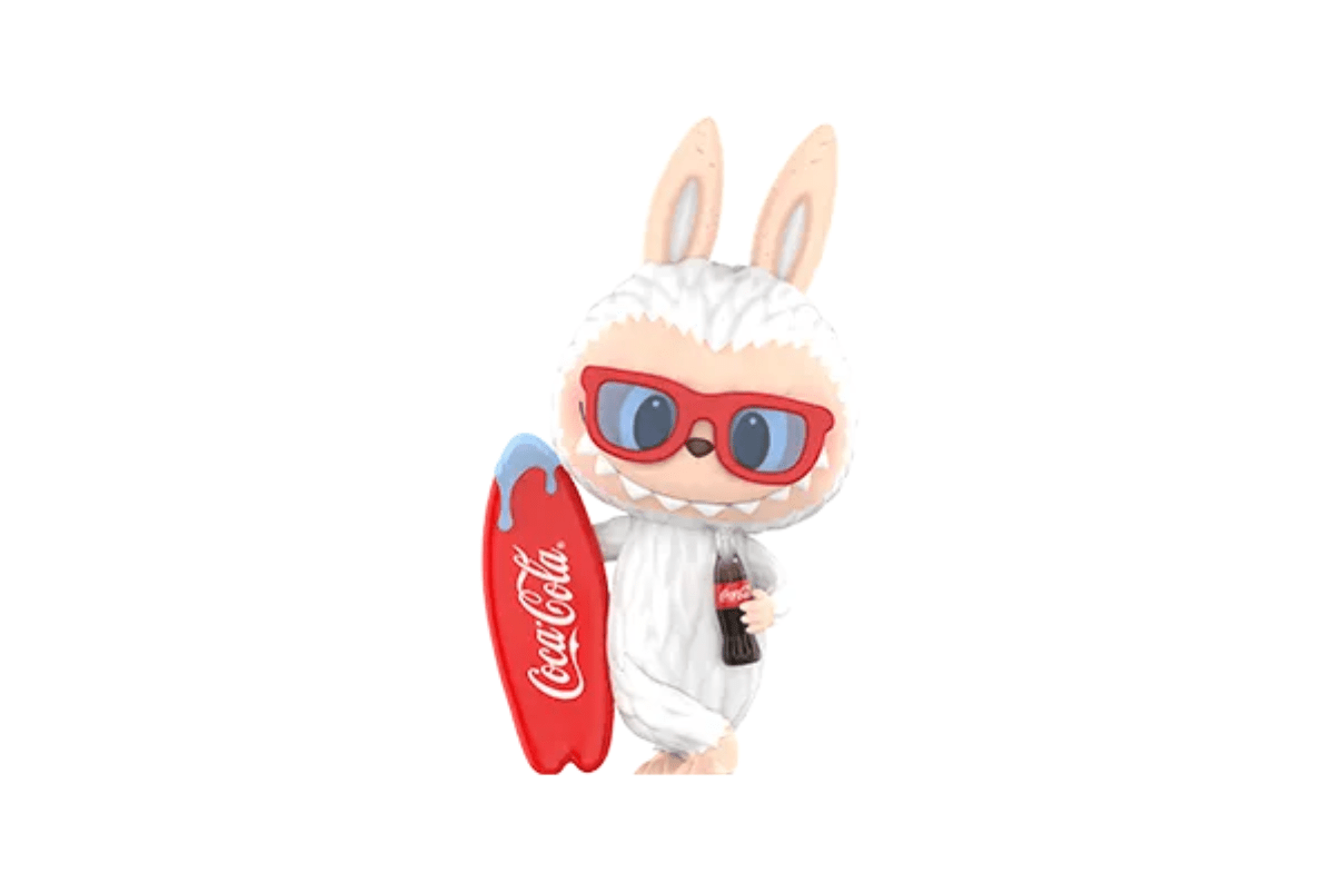 Pop Mart Labubu The Monsters Coca - Cola Series Surf with Me Figure - Labubu - LAB09