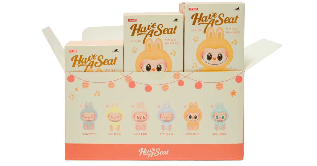 Pop Mart Labubu The Monsters Have a Seat Vinyl Plush - Caixa