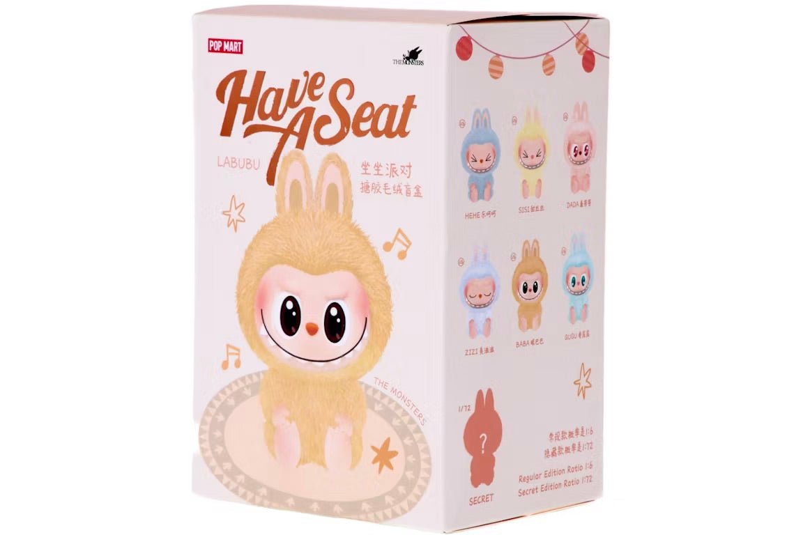 Pop Mart Labubu The Monsters Have a Seat Vinyl Plush Pingente [Blind Box Lacrada] - Collectibles - Labubu - 