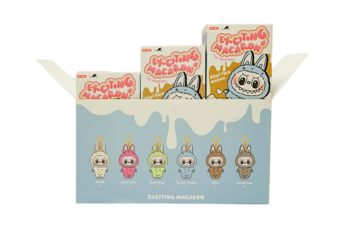 Pop Mart Labubu The Monsters Tasty Macarons Vinyl Face - Caixa Fechada (6 Blind Boxes) - Collectibles - Labubu - 