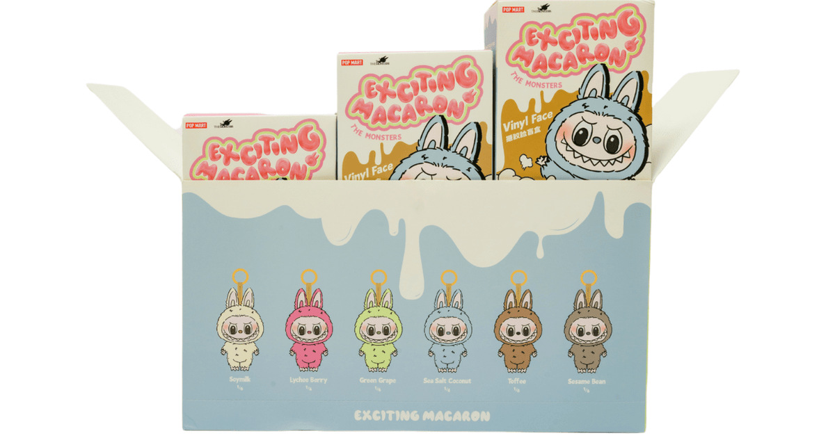 Pop Mart Labubu The Monsters Tasty Macarons Vinyl Face - Caixa